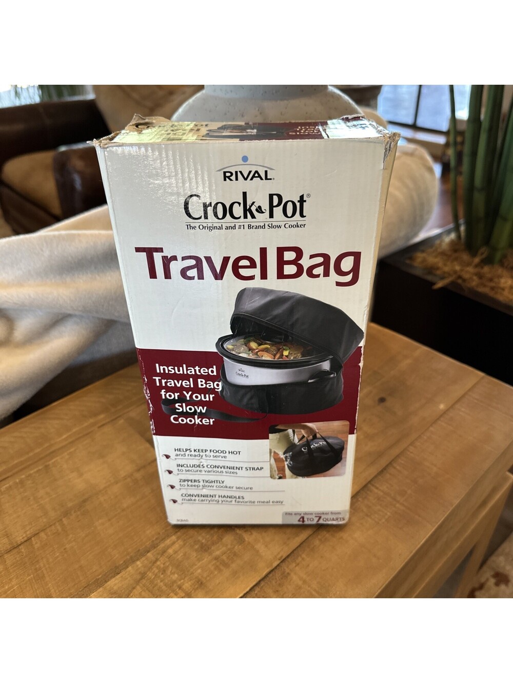Crock Pot Travel Bag Compatible with 4-7 Quart Slow Cookers, Ideal for Travel